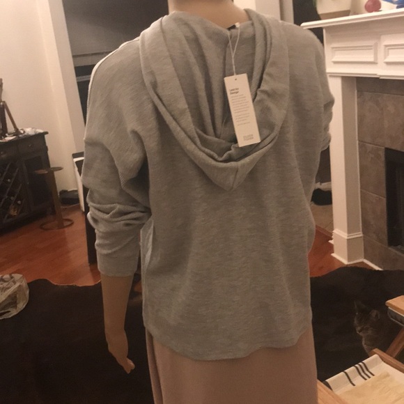 Eileen Fisher Cozy Waffle Knit Hooded Top  Sz XXS - Picture 7 of 14